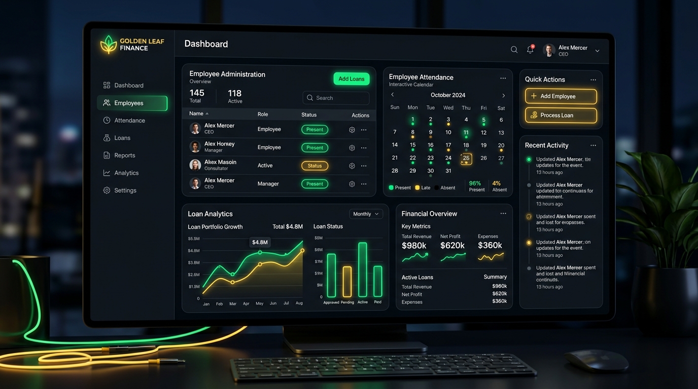 Golden Leaf Finance Platform